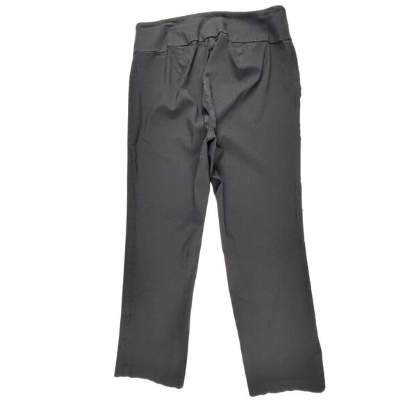 Alyx Pants 2X Black Short Stretch Straight Leg Knit Pull On Easy Wear Slacks - Picture 8 of 10